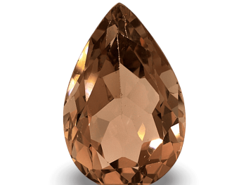 Fantastic 6.65 carat Imperial Topaz with cognac color, perfectly executed pear cut and VVS2 clarity.